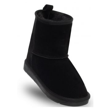 Botine dama -  piele naturala - negru