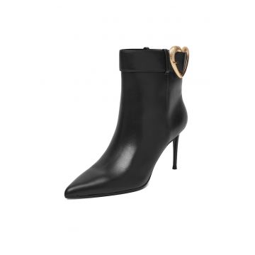 Botine dama -  piele naturala - negru EO-GAIA-2502-105 -