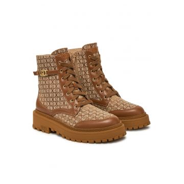 Botine dama TX307 -  Textil - Bej -