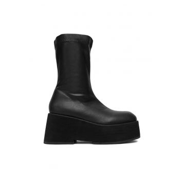 Botine dama  W3LH164802 - negru - sintetic