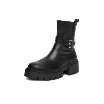 Botine dama  W4LH101008D - negru - sintetic