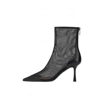 Botine semitransparente - Negru
