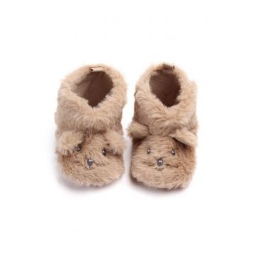 Cizmulite din blanita - soricelul crem - Bej