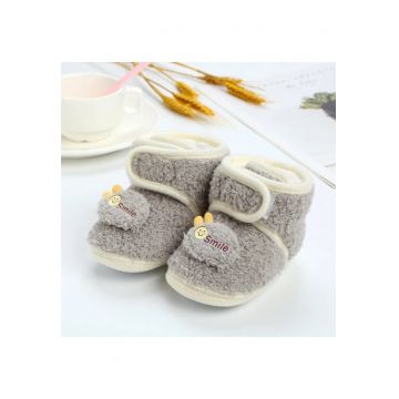 Cizmulite gri plusate - smile - Gri