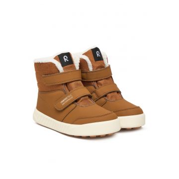 Ghete baieti -  piele naturala - maro