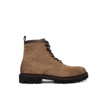 Ghete barbati  260 - piele naturala - Maro