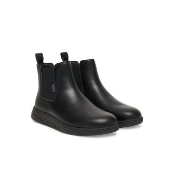 Ghete barbati -  S1040 - piele naturala - Negru