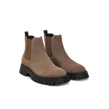 Ghete barbati  TAUPE - piele naturala