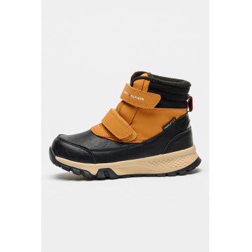 Ghete cu banda dubla velcro Tripletex® - Negru/Maro deschis