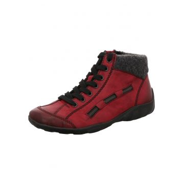 Ghete cu siret  L6543-35 - Material sintetic - Rosu - Rosu