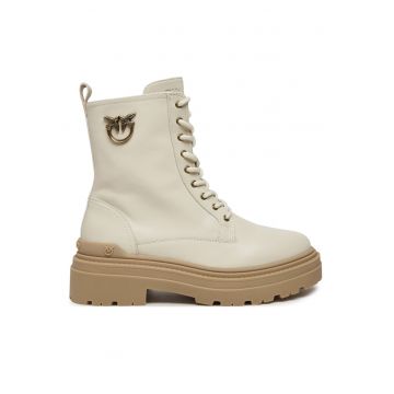 Ghete dama  Mia 11 SD0141 P001 - piele naturala - bej -