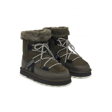 Ghete dama  Olid - piele naturala - verde -