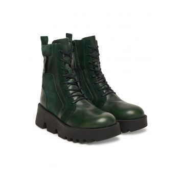 Ghete dama P145315002 -  Piele naturala - Verde