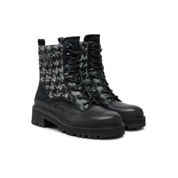 Ghete dama  piele ecologica - negru -