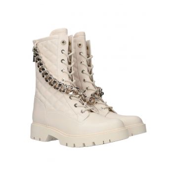 Ghete dama  Piele naturala - Bej - Bej