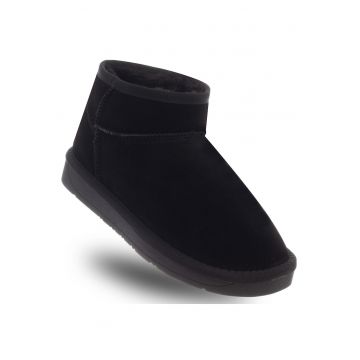 Ghete dama -  piele naturala - negru