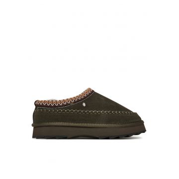 Ghete de zapada dama  Olid - piele naturala - verde inchis