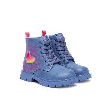Ghete fete -  piele ecologica - albastru