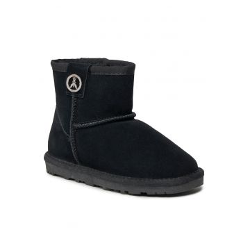 Ghete fete -  piele naturala - negru -