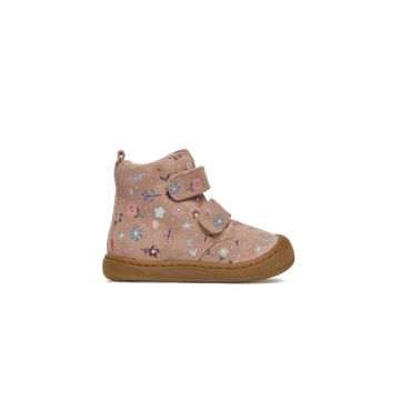 Ghete fete -  piele naturala - roz