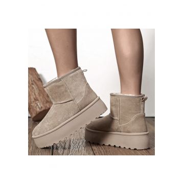 Ghete kaki deshis imblanite cu talpa groasa LT33-45 111 18797 - Kaki