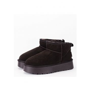 Ghete maro cafeniu din piele naturala B-JB1924 118 11367 - Maro cafeniu