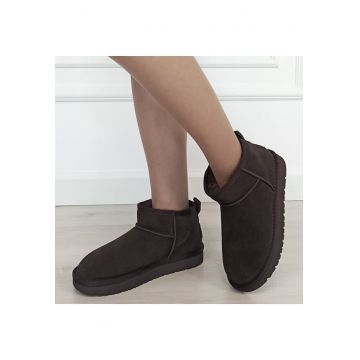 Ghete maro cafeniu din piele naturala JB1966 111 18846 - Maro cafeniu