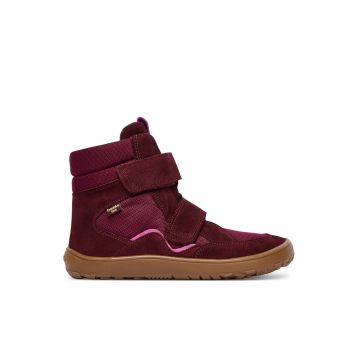 Ghete pentru fete  piele naturala - bordeaux