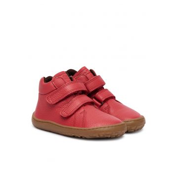 Ghete pentru fete -  piele naturala - rosu