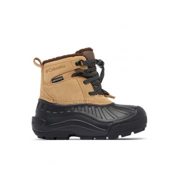 Ghete sport baieti -  piele naturala - negru/maro