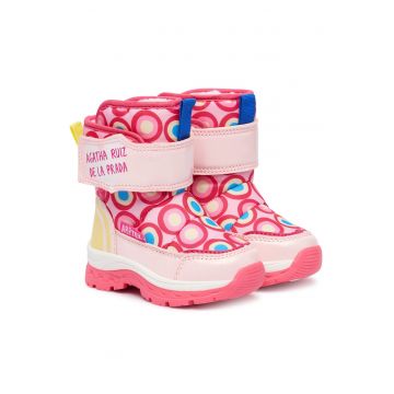 Ghete sport fete -  Piele ecologica/nylon - multicolor