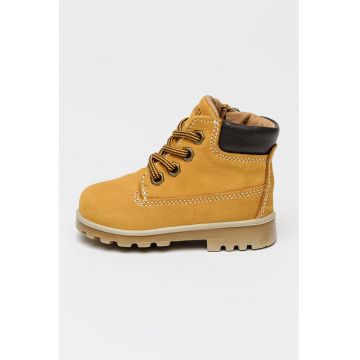 Bocanci de piele si piele nabuc - Maro deschis