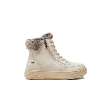 Botine 9-26202-43 Écru -  Piele lacuita