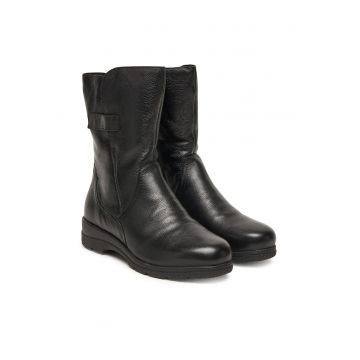Botine dama 022 9-26453-45 -  Piele naturala - Negru -