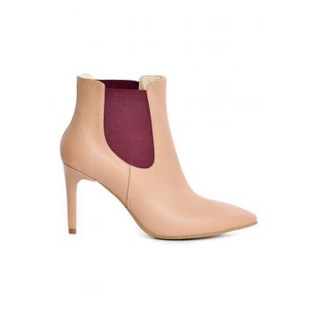 Botine dama All Day Nude Piele Naturala