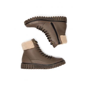 Botine dama -  Bej - Textil Y3465-24