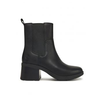 Botine dama  Bellevaux - piele naturala - negru -