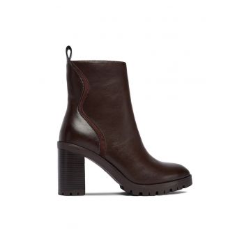 Botine dama CEO-HY2T625-6 -  Textil - Maro