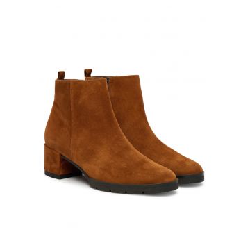 Botine dama Hogl - piele naturala - maro