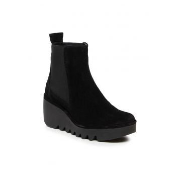 Botine dama P501233000 -  Piele naturala - Negru