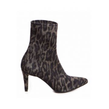 Botine Dama Piele Naturala Amora Print