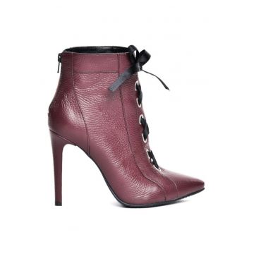 Botine dama Piele Naturala Annelise Burgundy