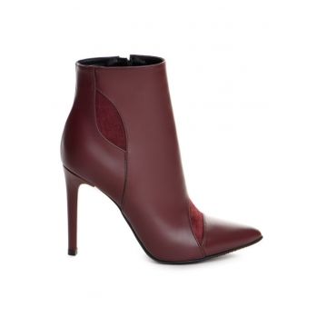 Botine dama Piele Naturala Burgundy Chloe