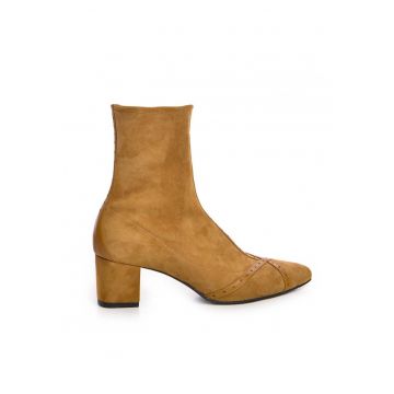 Botine Dama Piele Naturala Camel Kylie