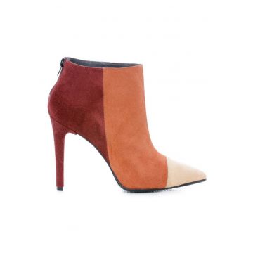 Botine dama Piele Naturala Caramiziu Emotion
