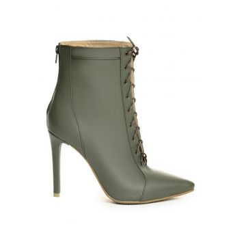 Botine dama Piele Naturala CThru Dark Khaki
