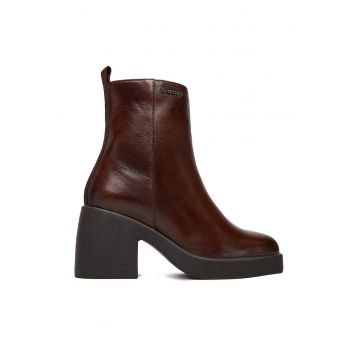 Botine dama  piele naturala - maro - CEO-WI34-GAGA-01