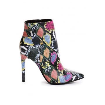 Botine dama Piele Naturala Multicolor Chloe