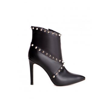 Botine Dama Piele Naturala Negru Calliope