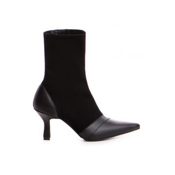 Botine Dama Piele Naturala Negru Catrina